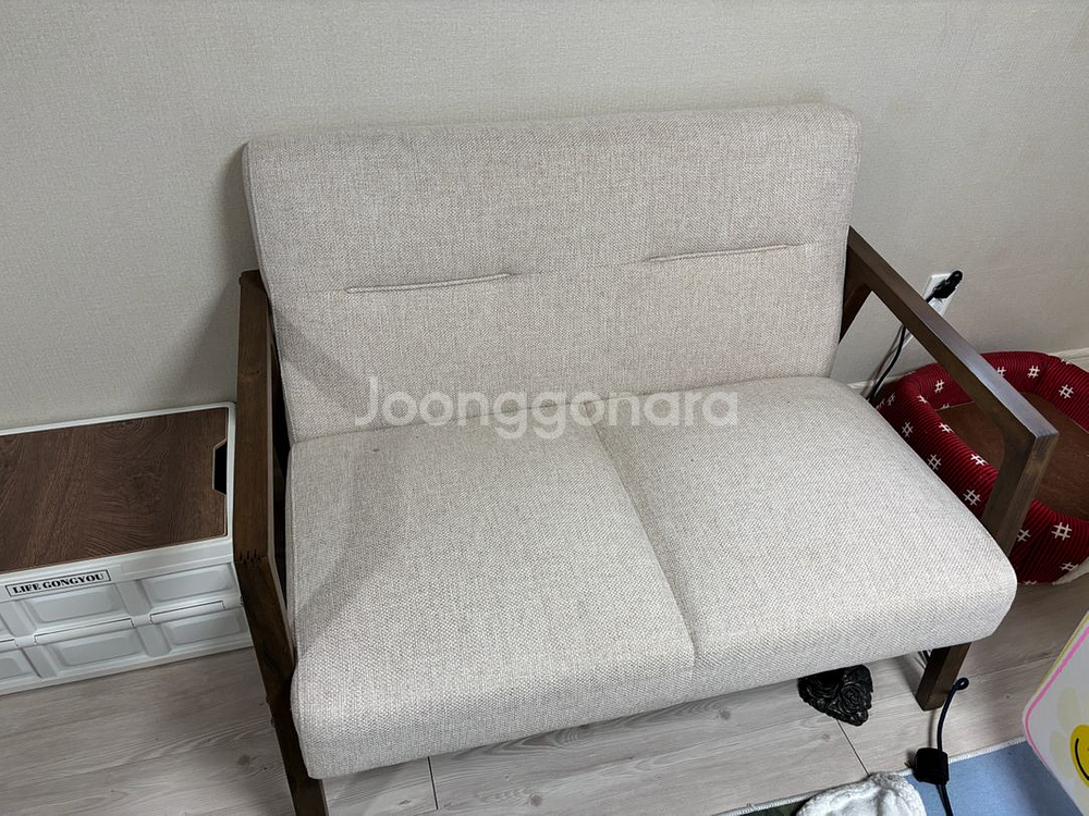 마켓비 2인용 패브릭 소파--1