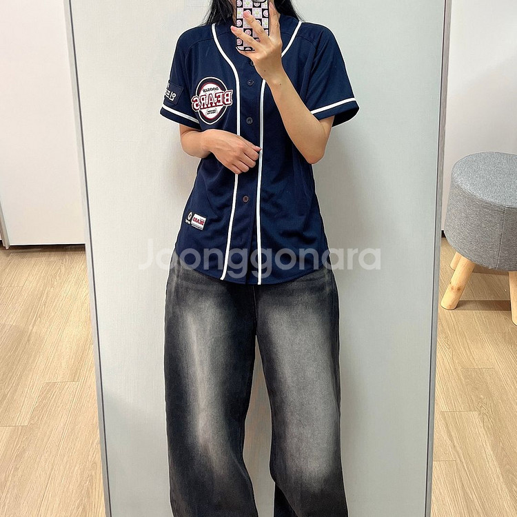 네포스 두산베어스 어웨이 야구 유니폼--0