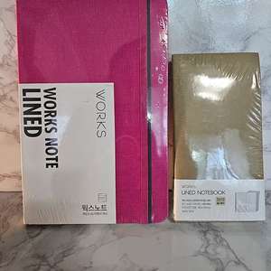 새상품-WORKS 노트 일괄판매 -라인드 05 마젠타