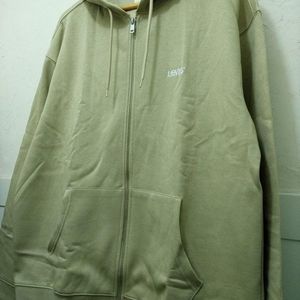 리바이스 기모 후드 집업 L