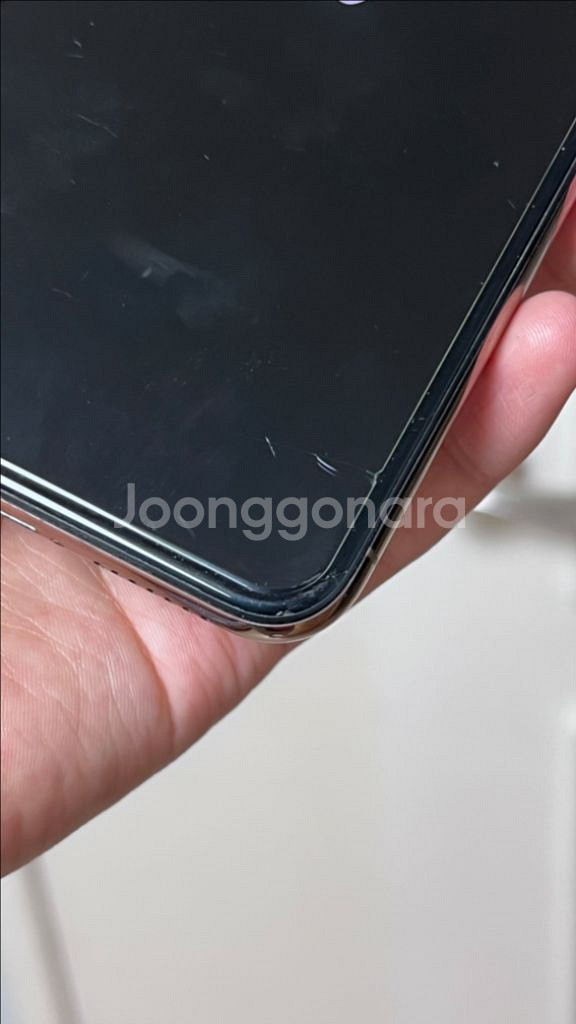 아이폰 xs max 골드 64 강화필름5개,케이스포함--2
