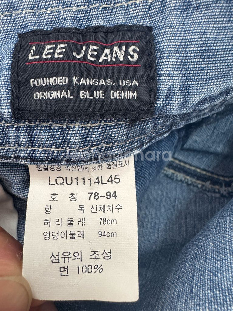 LEE 올드스쿨 데님 카펜더 오버롤--2