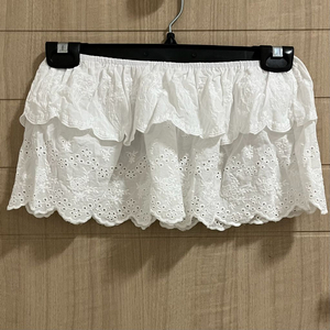 (새상품) 레이어드용 밴딩 화이트 레이스 스커트