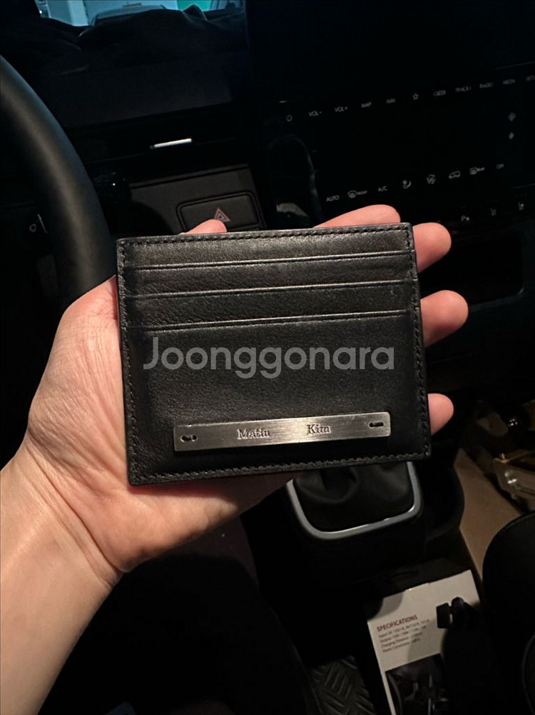 마뗑킴 카드지갑 블랙--0