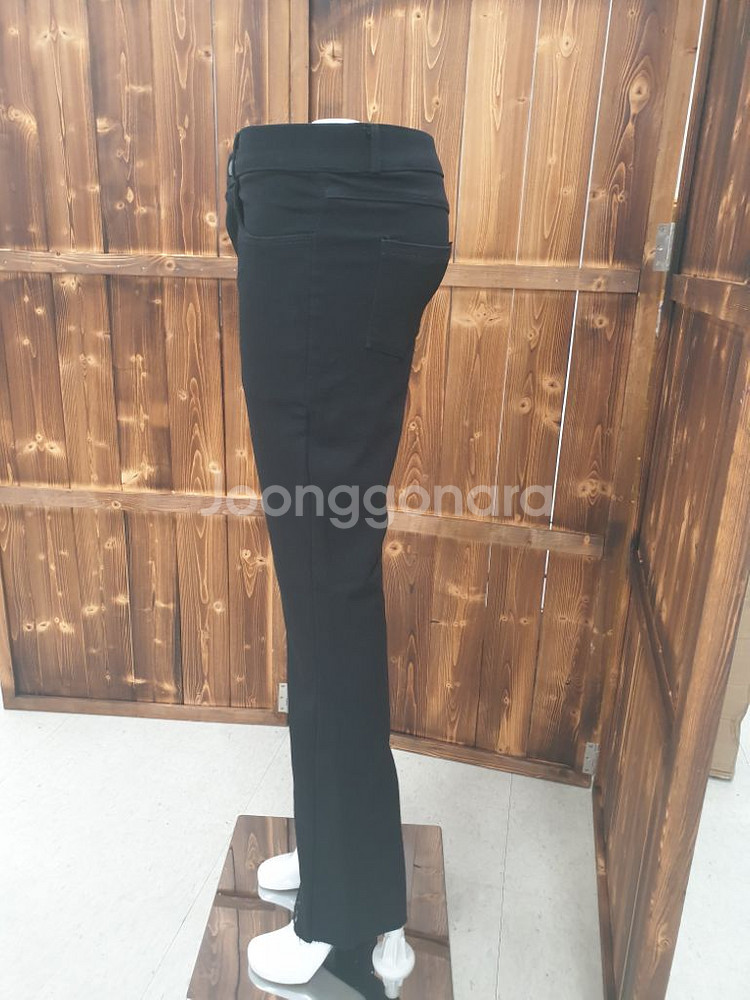 캐주얼 블랙 나팔바지 슬림핏 하이웨스트 얇은 부츠컷 빅--3
