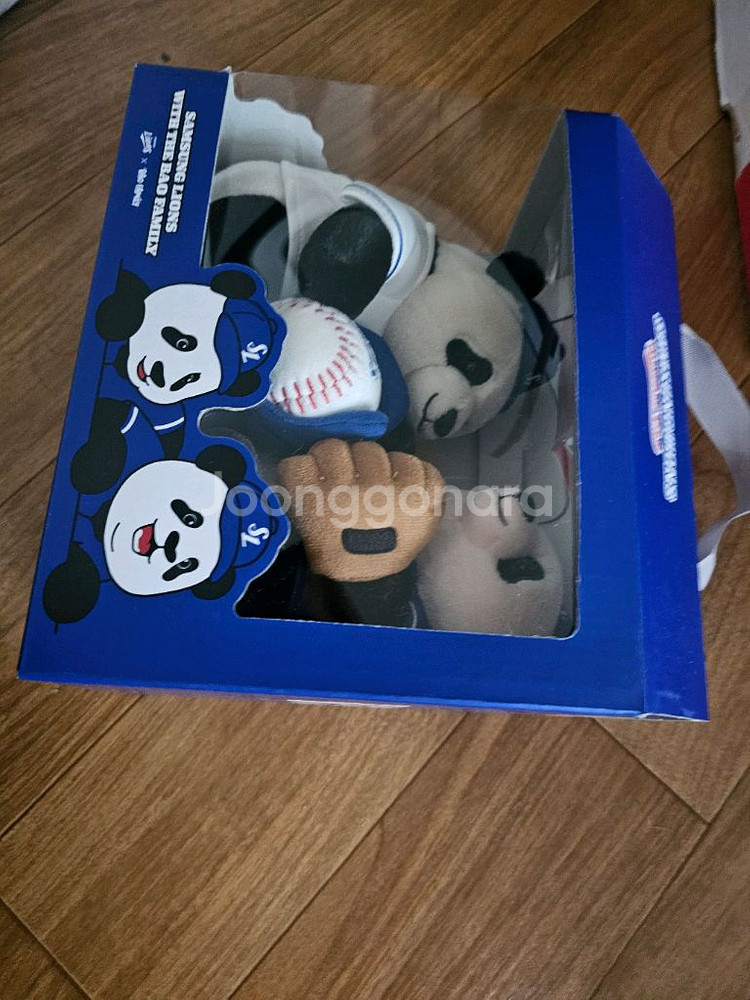 삼성라이온즈 바오패밀리 루이후이 인형세트1통 미개봉새것--1