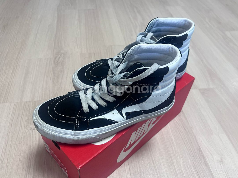 반스 vans 스케이트 하이 리이슈 블랙 240사이즈--1