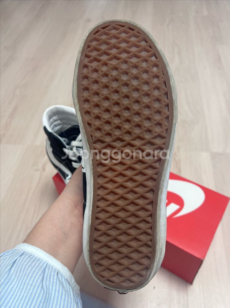 반스 vans 스케이트 하이 리이슈 블랙 240사이즈--3