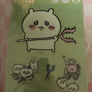 치이카와 빅 클리어 스티커 노트북 캐리어 먼작귀