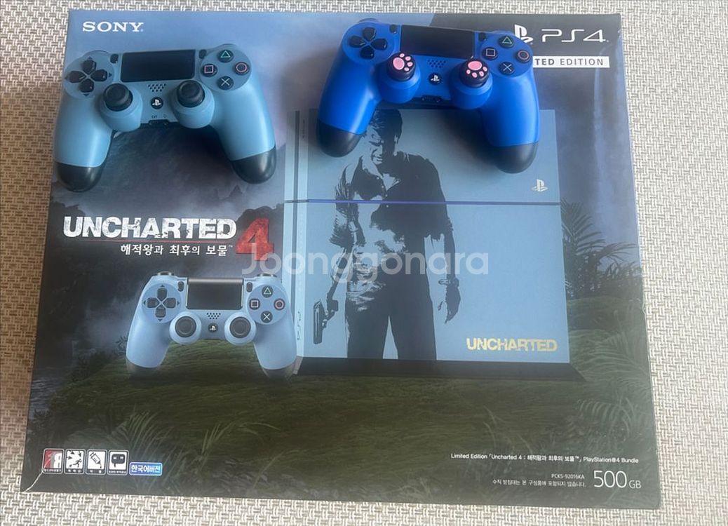 ps4 언챠티드4 콘솔셋--1