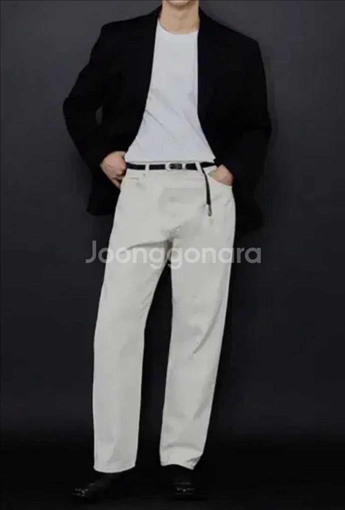 오더플리즈(오더아카이브) 내츄럴 데님핏 크림진 30--0