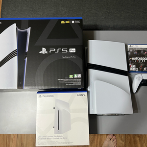 Ps5 Pro 풀박,디스크 드라이브,충전기