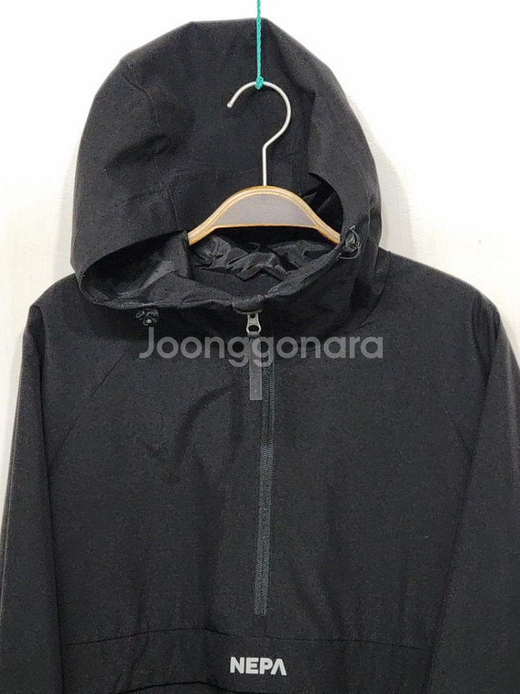 (L) 네파 아노락 점퍼 블랙 고어텍스 바람막이 자켓--1
