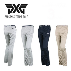 PXG 골프웨어 남성 슬림핏 면 스판 자수로고 팬츠