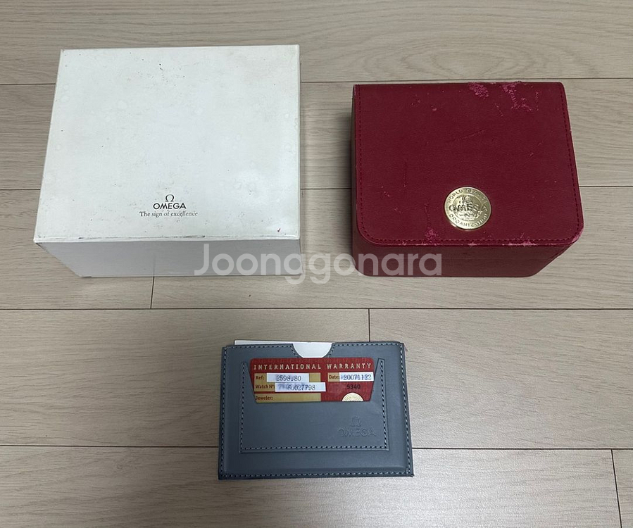 오메가 씨마스터300 크로노 청판 오토매틱 시계--5