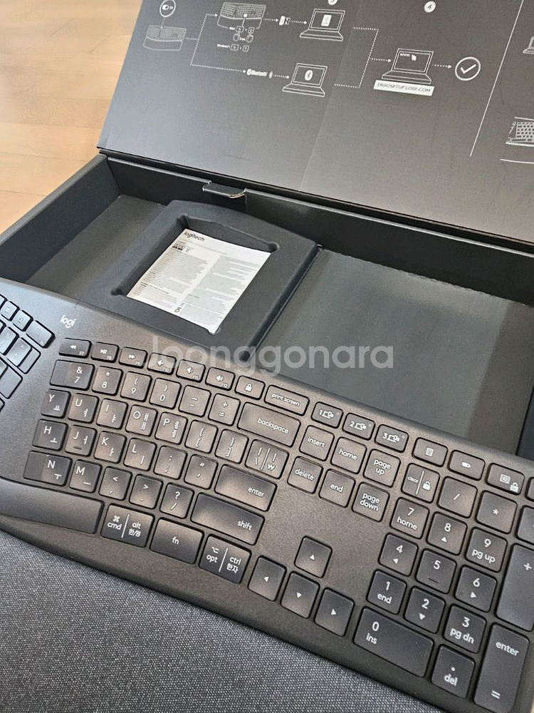 로지텍 인체공학 ergo k860 키보드. 국내 정발--0