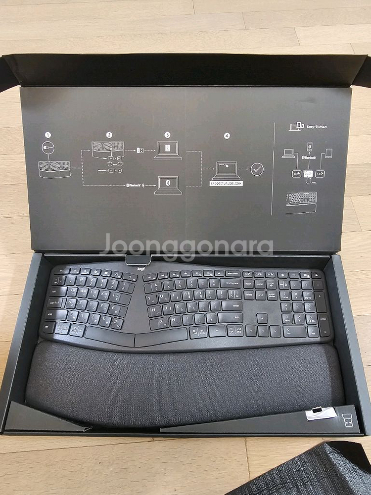 로지텍 인체공학 ergo k860 키보드. 국내 정발--3