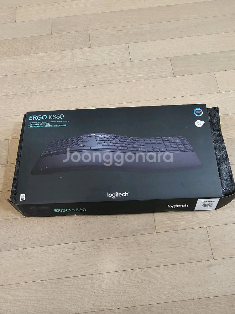 로지텍 인체공학 ergo k860 키보드. 국내 정발--5