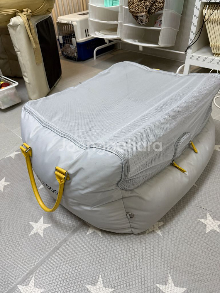 엘르독 카방이 라지 라이트그레이 강아지 카시트 방석 L--1