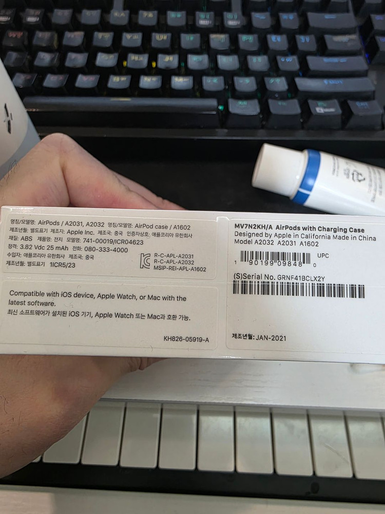에어팟 2세대 유선충전모델 미개봉 28만원 이미지