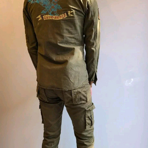 로아 올리브 카키 아카이브 더블 지퍼 리거드 재킷