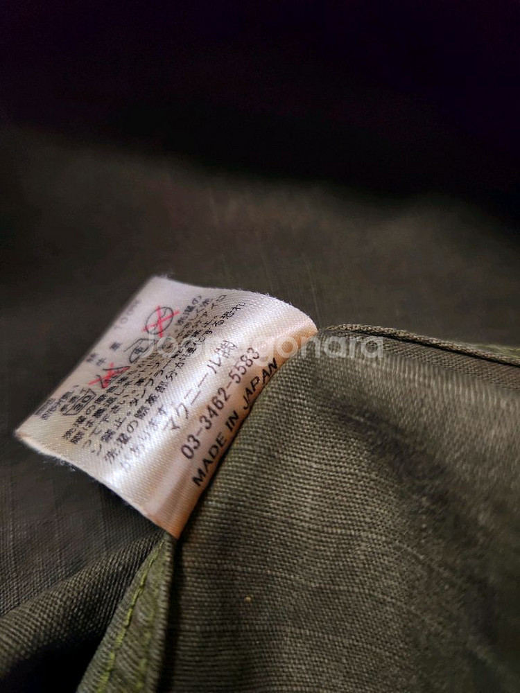 로아 올리브 카키 아카이브 더블 지퍼 리거드 재킷--9
