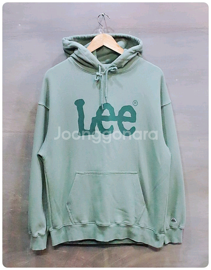 [S] LEE 리 빅 트위치 로고 루즈핏 후드티--0
