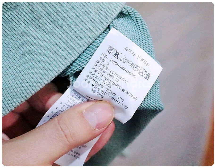 [S] LEE 리 빅 트위치 로고 루즈핏 후드티--8