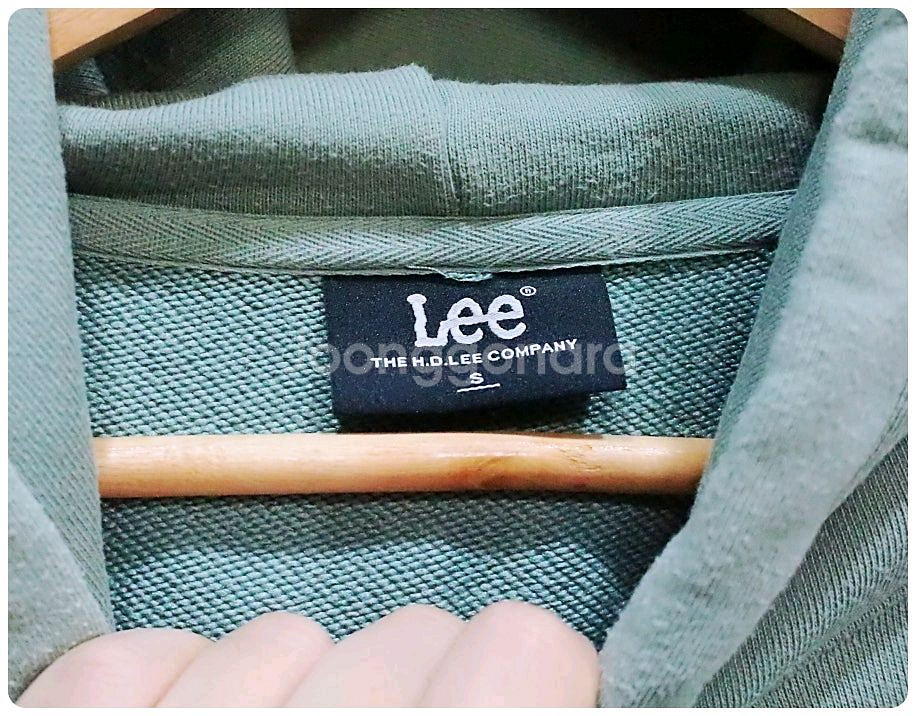 [S] LEE 리 빅 트위치 로고 루즈핏 후드티--6