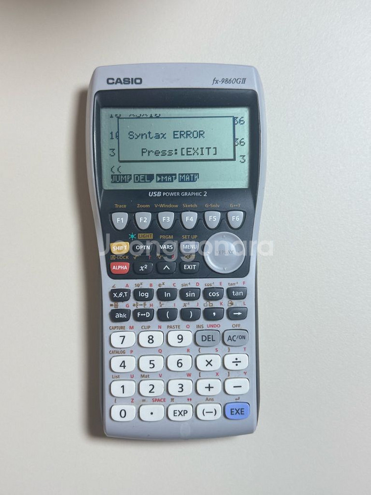카시오 공학용 계산기 ( fx-9860G2)--0