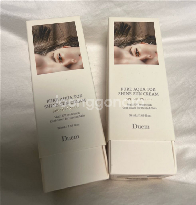 듀엠 퓨어 아쿠아 톡 선 에센스 50ml 새상품--0