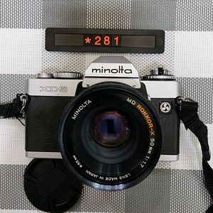 미놀타 XD-5 필름카메라 1.7 단렌즈 장착