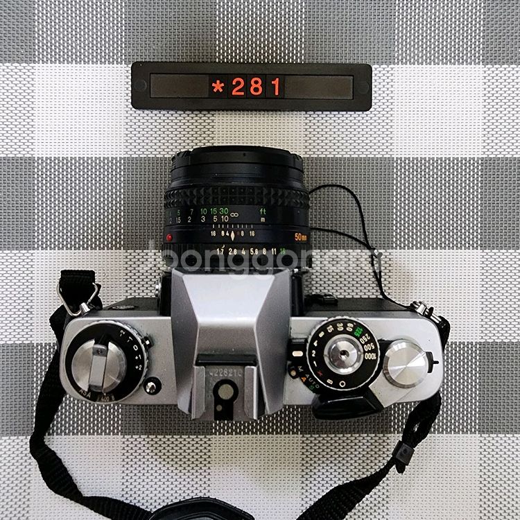 미놀타 XD-5 필름카메라 1.7 단렌즈 장착--2