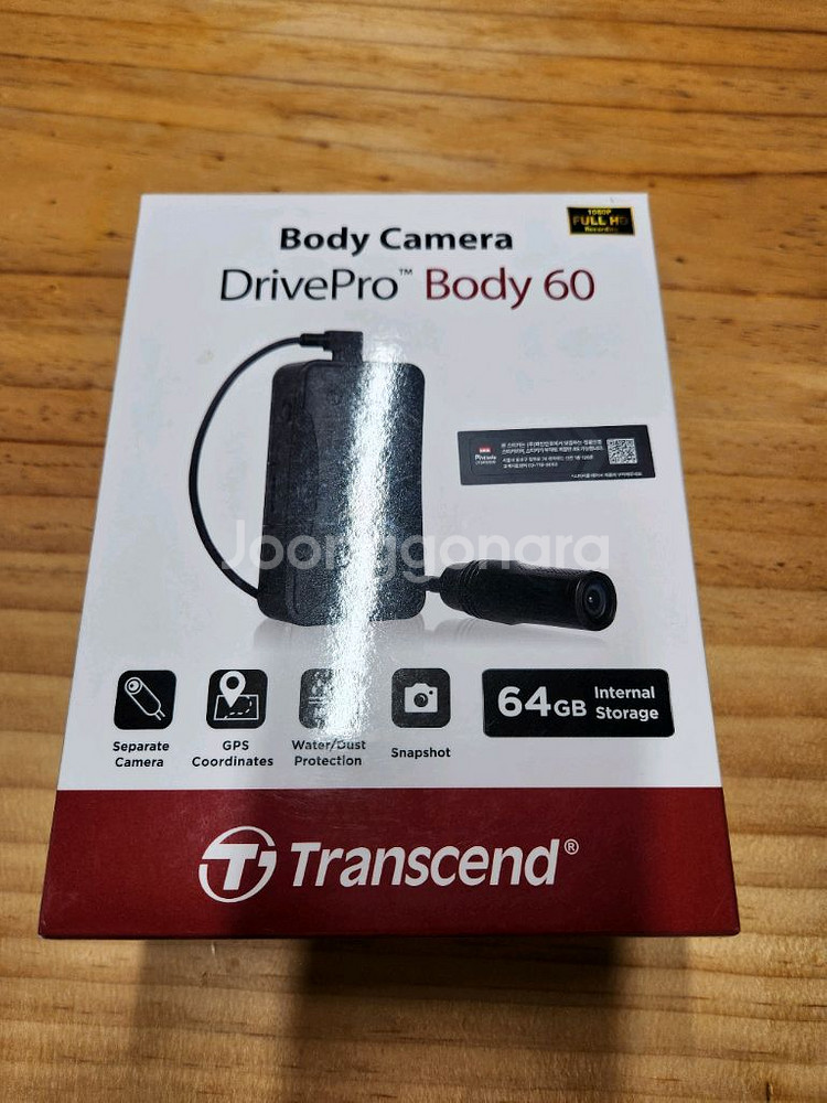 트랜센드 바디캠 DrivePro Body 60--0