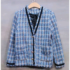 [XS] ZARA 자라 금장버튼 스트럭쳐 트위드 자켓