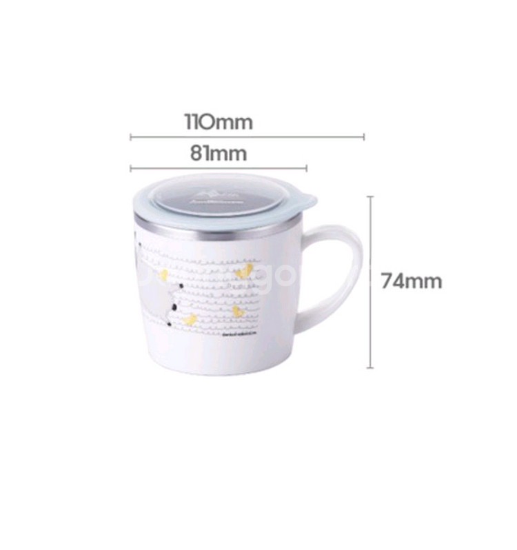 스텔락 알프스 팜 프렌즈 이중 컵 250ml 2개--2