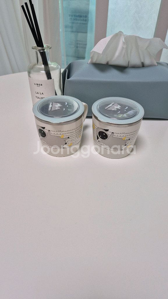 스텔락 알프스 팜 프렌즈 이중 컵 250ml 2개--4