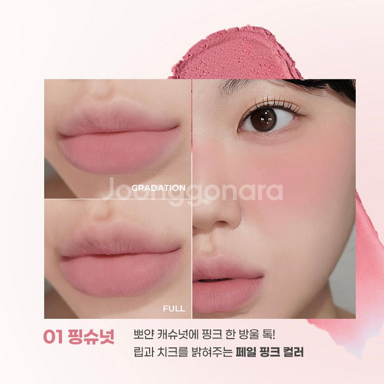 (새상품) 컬러그램 틴토리 블러 잼 1호 핑슈넛--1