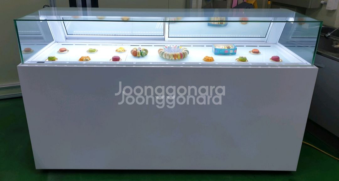 카페용 마카롱 샌드위치 냉장 쇼케이스 앞1단뒤2단--0