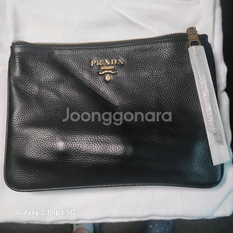 프라다 클러치백 천연가죽 새상품입니다--3