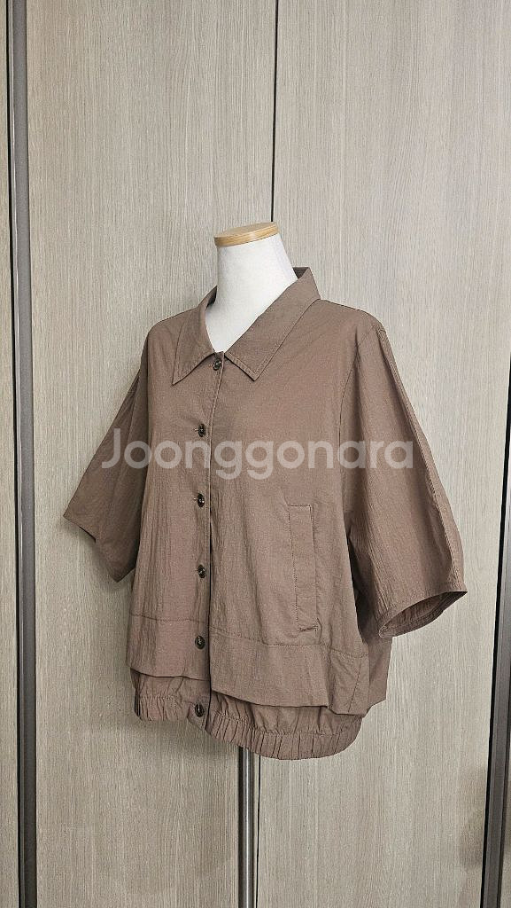 (새상품)프랑스디자이너브랜드 희소컬러 모카브라운 바람막--1