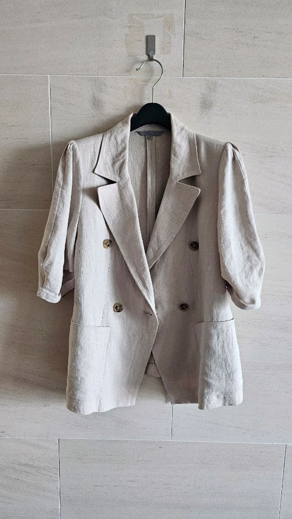 (정품) 지컷 린넨 자켓--0