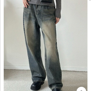 빈티지 워싱 와이드 롱 팬츠. 에이블리 지그재그