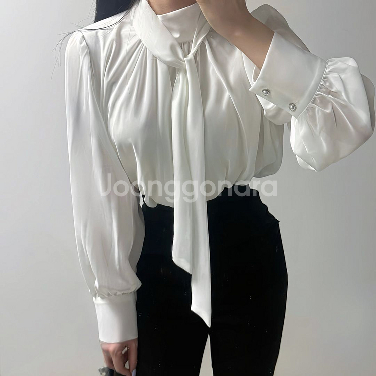 시폰 타이 루즈핏 여리핏 여신 블라우스--1