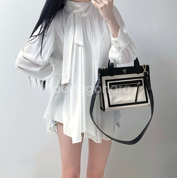 시폰 타이 루즈핏 여리핏 여신 블라우스--2