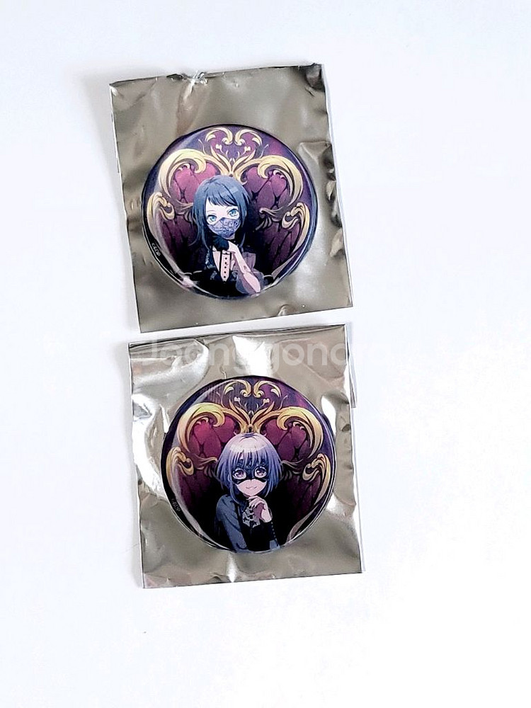뱅드림 아베무지카 렌티큘러 캔뱃지 우미리 냐무--0