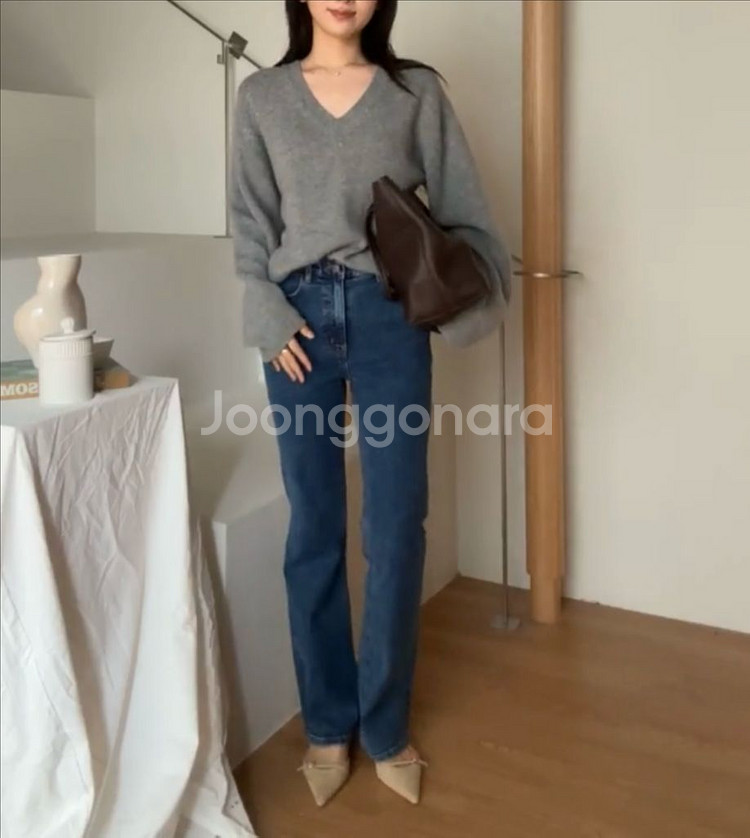 시에 밀리 스트레이트 데님 XS--5