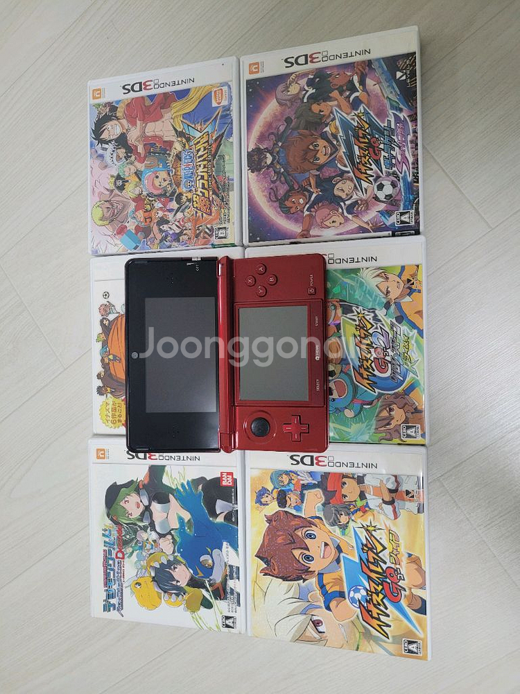 일본판 닌텐도 3ds + 이나즈마일레븐등 타이틀 팝니다--2