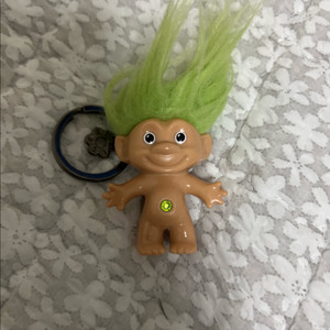 꼴레 굿럭트롤 피규어 키링 그린 인형 가챠