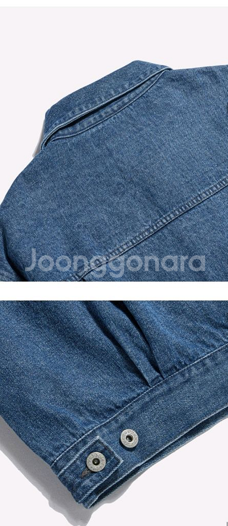 에스피오나지 릴랙스드 데님 자켓 워시드 인디고 L--6